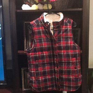 Skies are Blue Plaid Vest